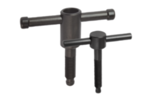 T-thrust screws with fixed or sliding T-bar, DIN 6304 or DIN 6306 T-thrust screws with fixed or sliding T-bar, DIN 6304 or DIN 6306