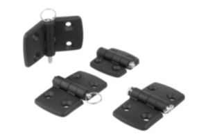 Hinges plastic, separable, dismountable