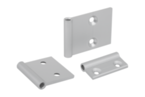 Hinge halves aluminium, in-frame