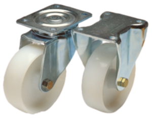 Swivel and fixed castors heavy-duty version