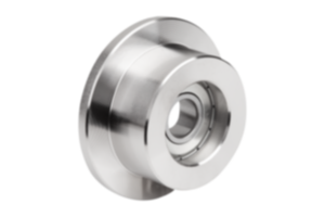 Guide rollers, steel with flange one side Guide rollers, steel with flange one side