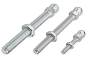 Swivel feet threaded spindles steel or stainless steel 