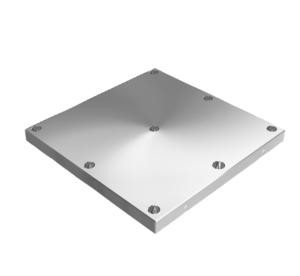 Interchangeable subplates, grey cast iron, with pre-machined clamping faces