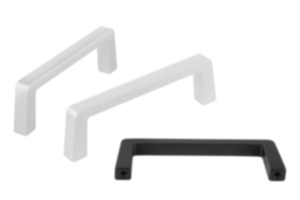 Pull handles, square aluminium