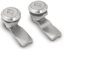 Quarter-turn security locks, stainless steel